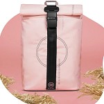 Airbag
rolltop rugzak
roze Zwijn